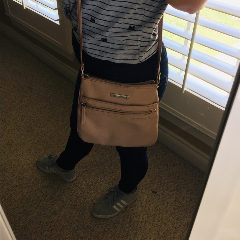 Pink crossbody bag